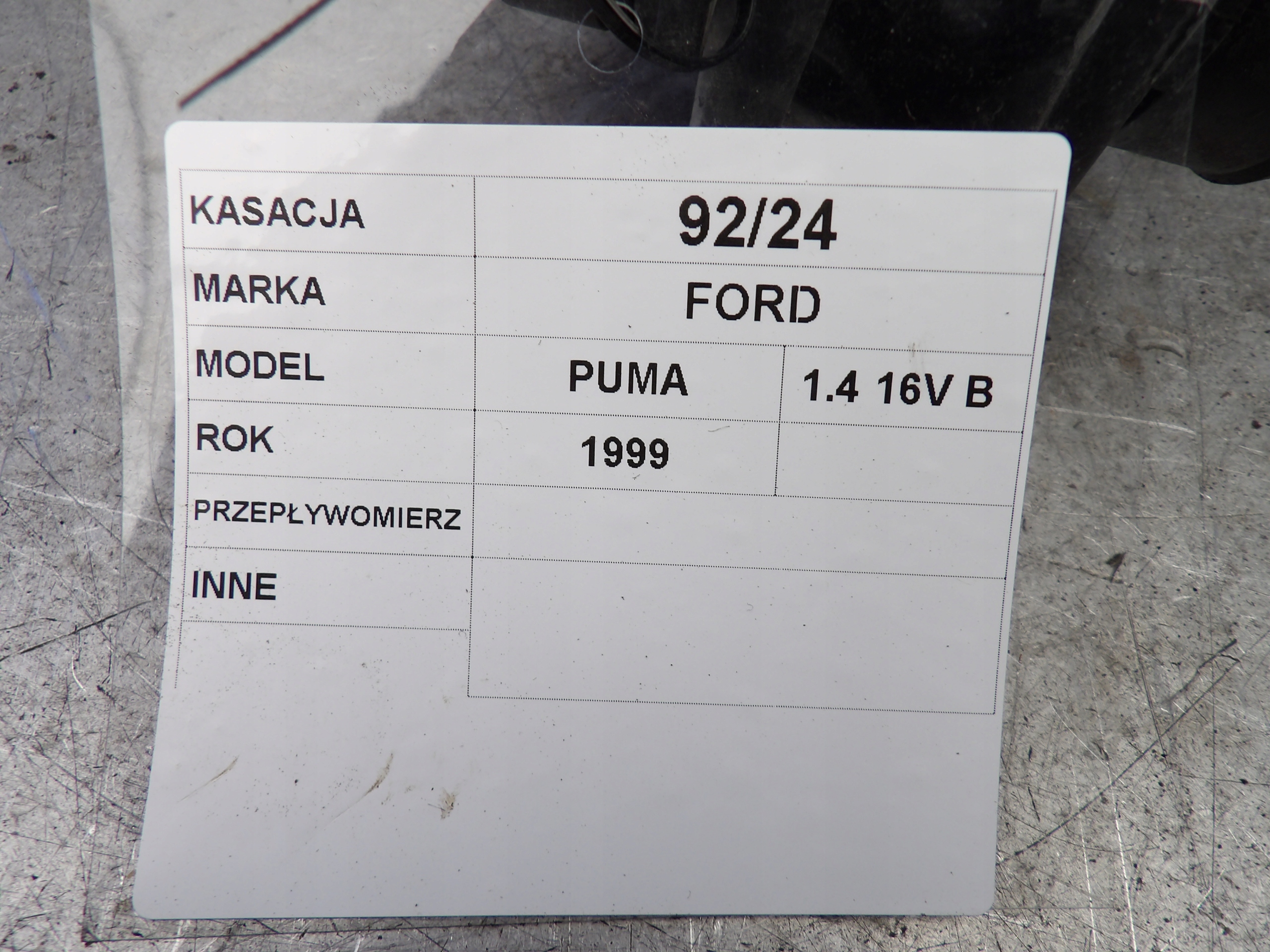 Ford Puma MK1 flow meter 1,4B 96FP-12B579-AB 7153880