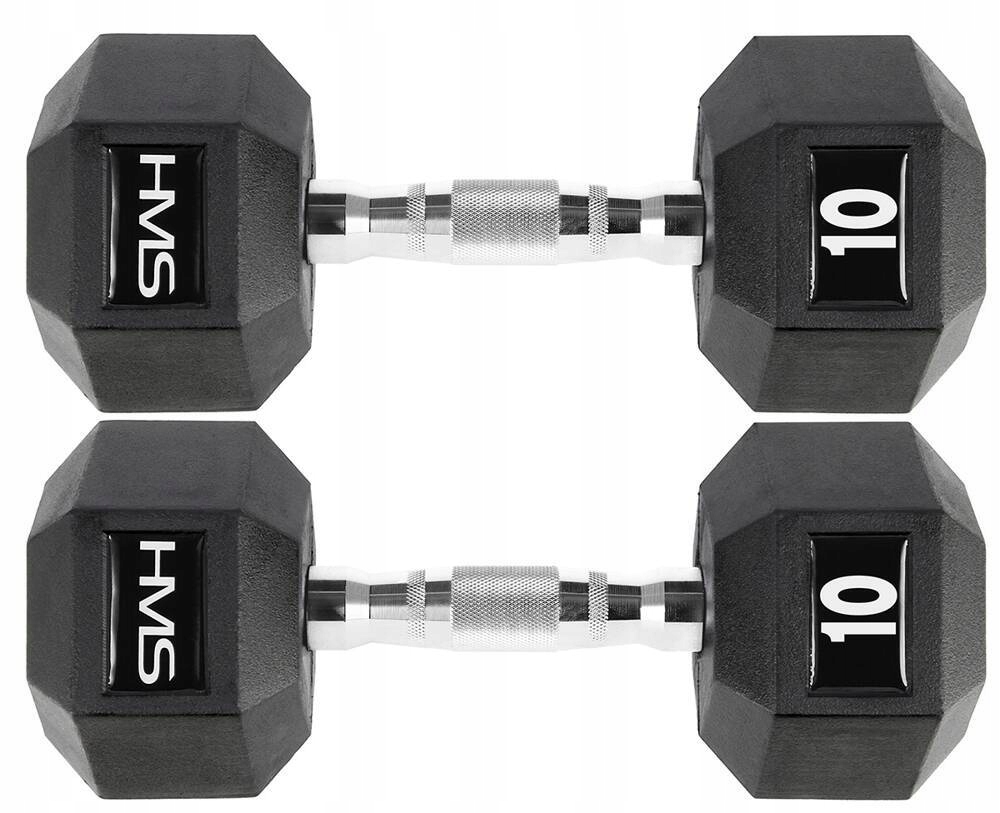 Hms Sada gumových činek Hex Pro pro silový trénink 2x10 kg