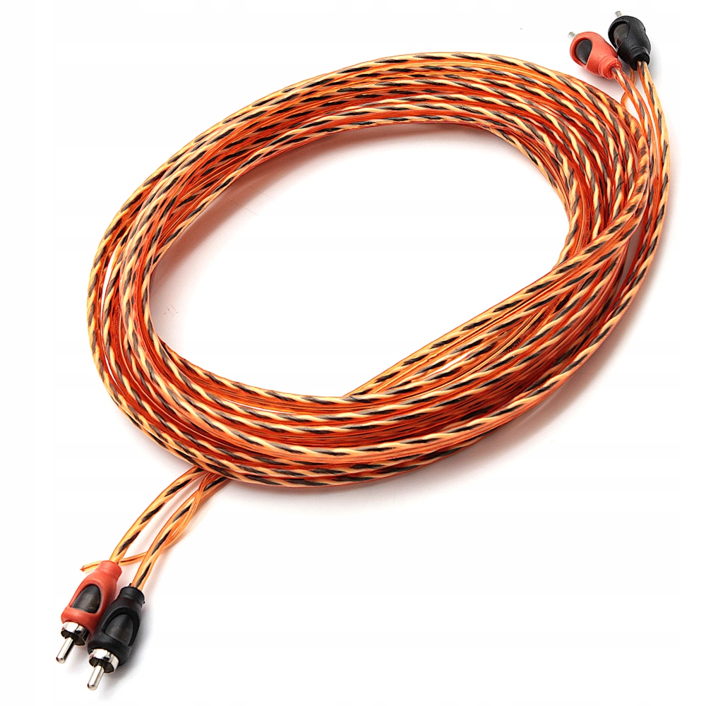 NECOM MOCNE PRZEWODY KABLE DO WZMACNIACZ SUBWOOFER TUBA ZESTAW GRUBE 20mm2 Model CK-J20