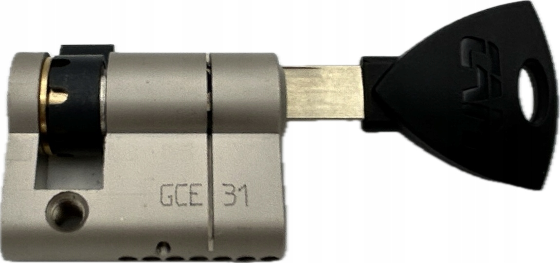 Poloviční vložka Cam 7 9,5/31 s vyvrtaným saténem 5 klíčů