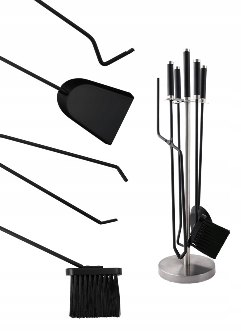 Sada Do Krbu 4 Díly Lopatka Krbová Smetáček Ocelové Příslušenství
