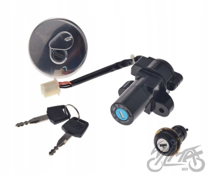 STACYJKA + KOMPLET ZAMKÓW ROMET CAFFE 125 KPL