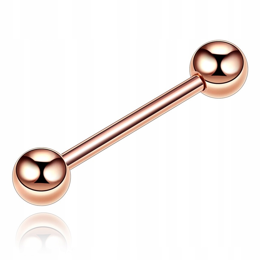 

Kolczyk Do Języka Sztanga Rose Gold Stal 1,6/14/5