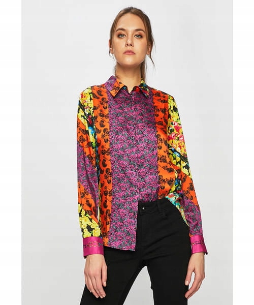 DESIGUAL KOLOROWA KOSZULA DŁUGIE RĘKAWY (M)