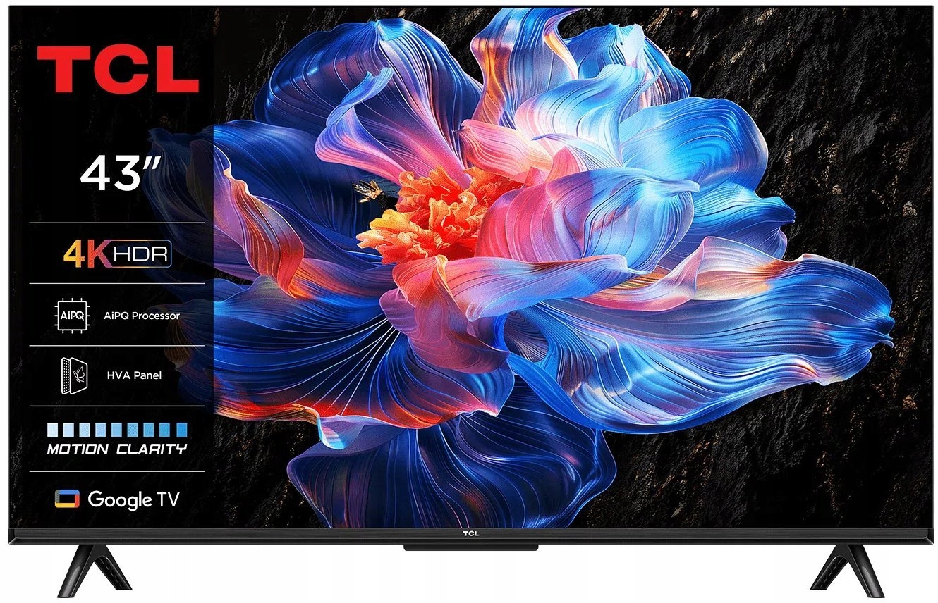 Telewizor Tcl 43V6C Led 43'' 4K Ultra Hd Google Tv
