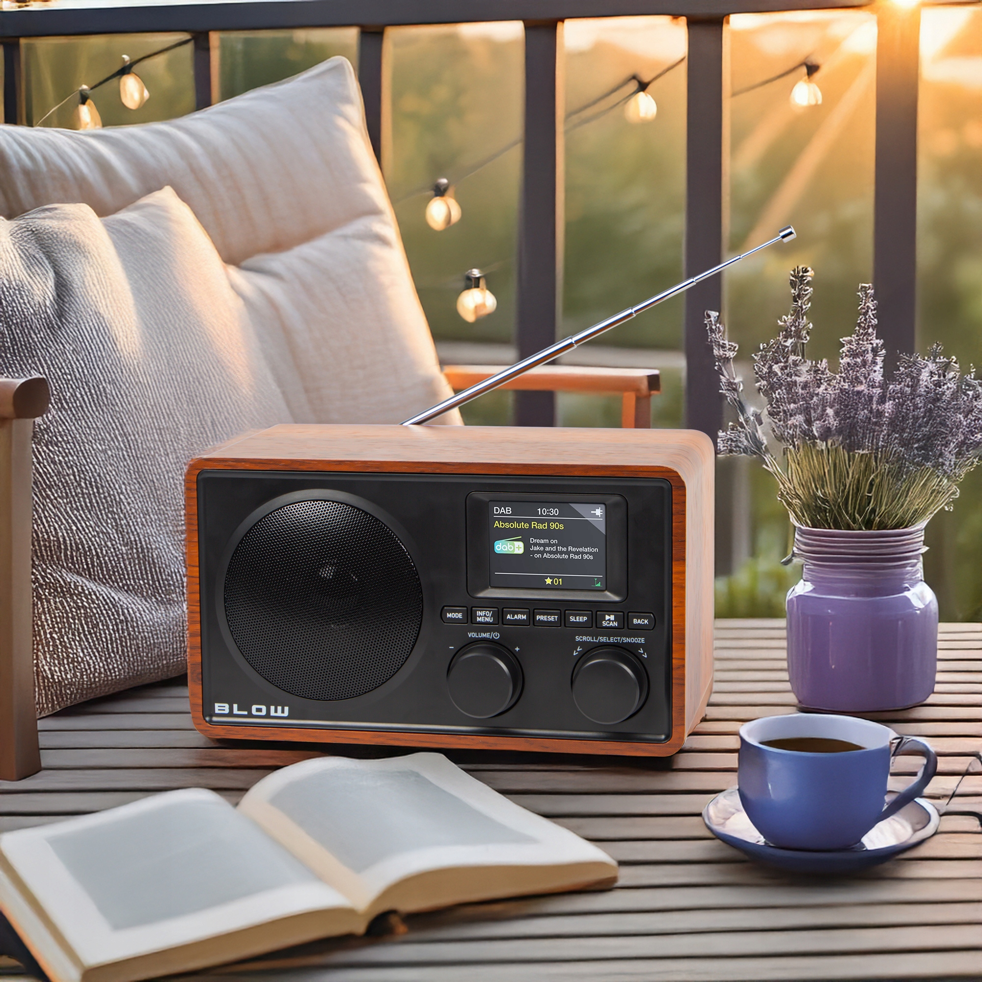 RADIO KUCHENNE BUDOWLANE PRZENOŚNE WYŚWIETLACZ BLUETOOTH DAB+ FM AUX USB Model RK5