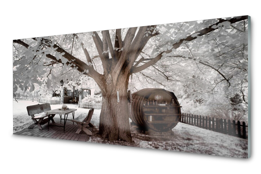 

Panel szklany do kuchni Drzewo Dekor 125x50