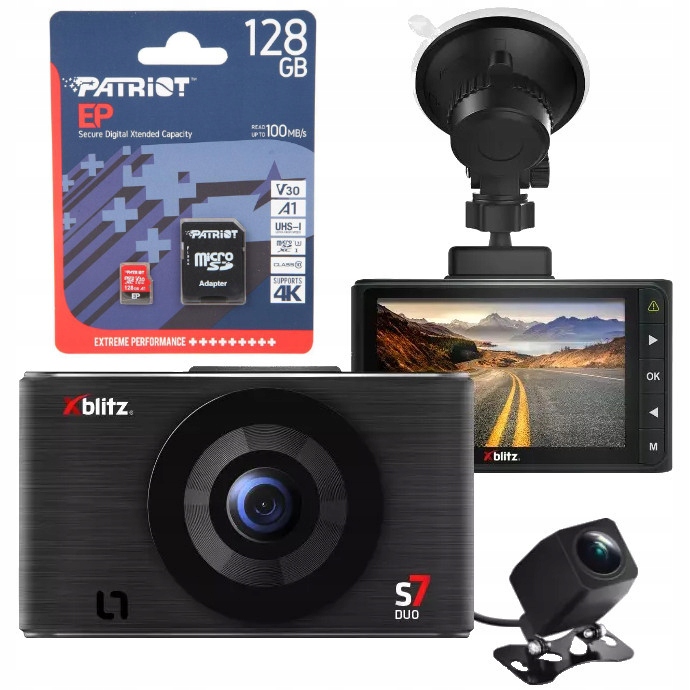 

Wideorejestrator samochodowy Xblitz S7 Duo 128GB