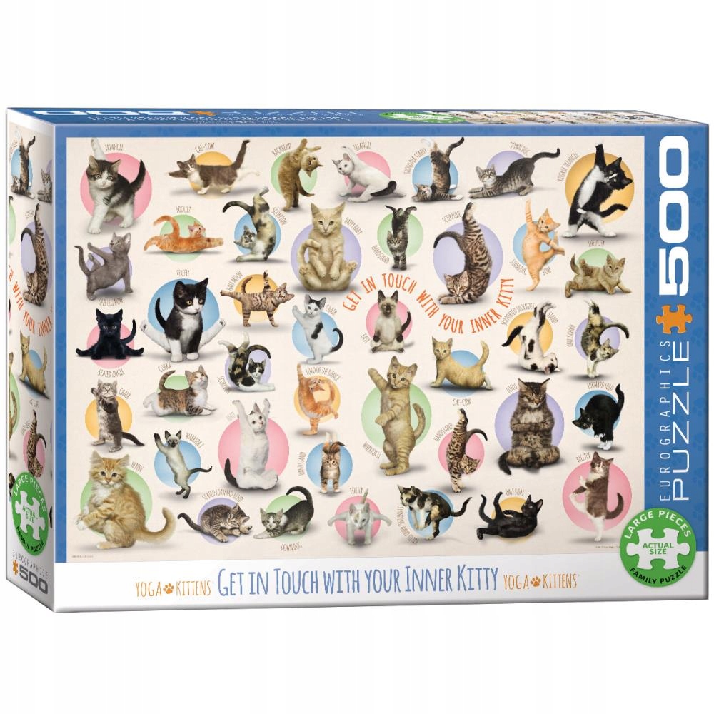PUZZLE 500 YOGA KITTENS 6500-0991