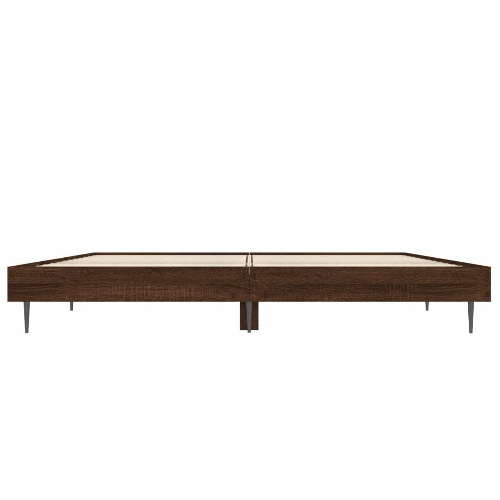 Rama łóżka, brązowy dąb, 120x190 cm, materiał drew EAN (GTIN) 8720845797850