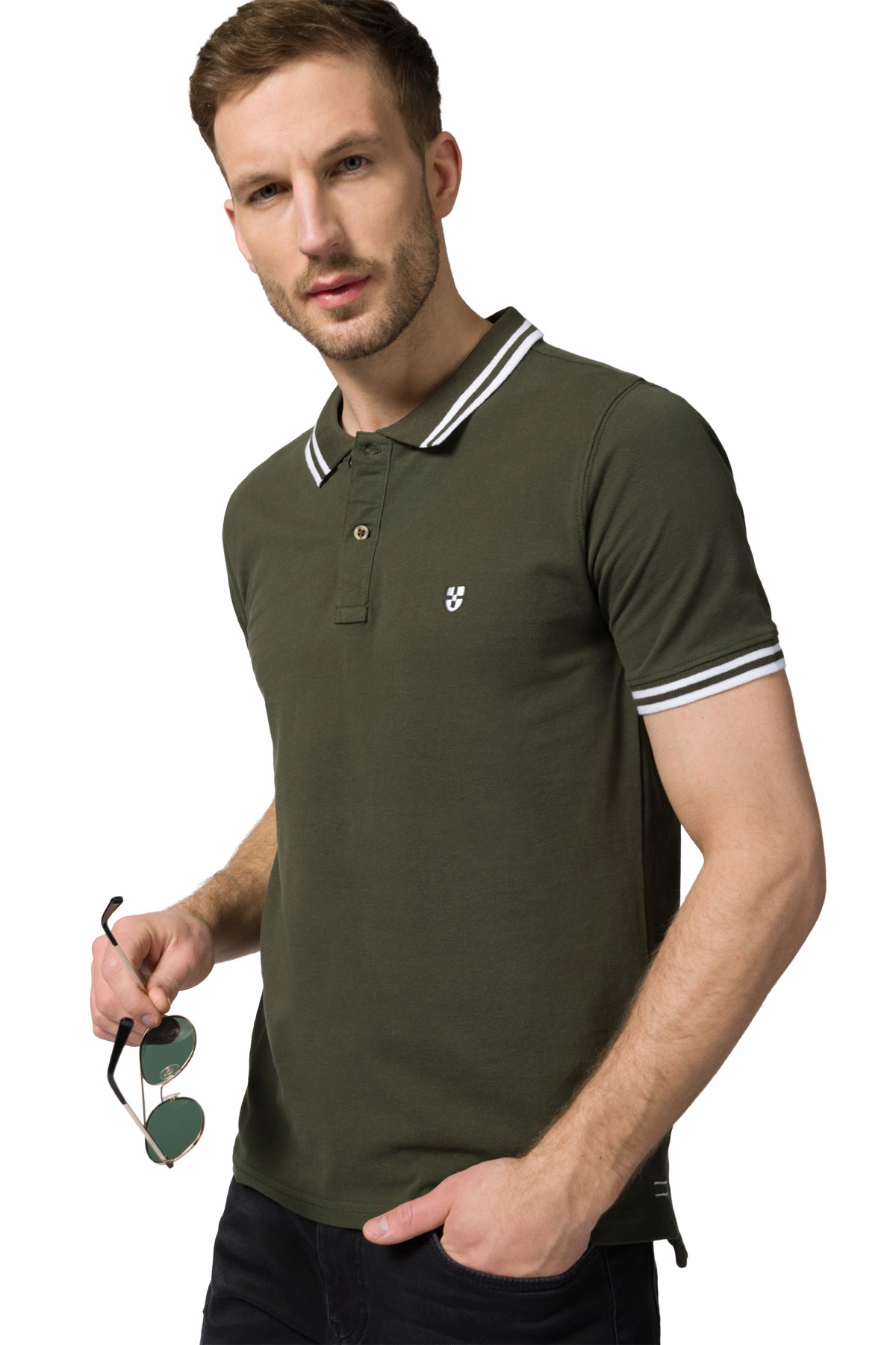 

Koszulka Polo Męska Ciemnozielona Próchnik PM2 3XL