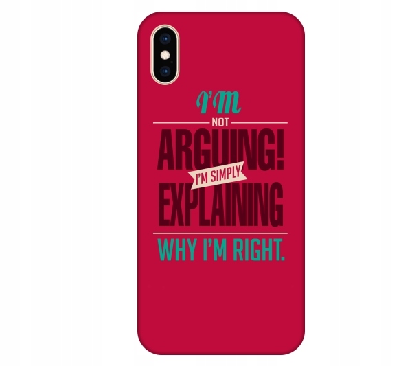 

Etui na telefon iPhone X / Xs Why Im right