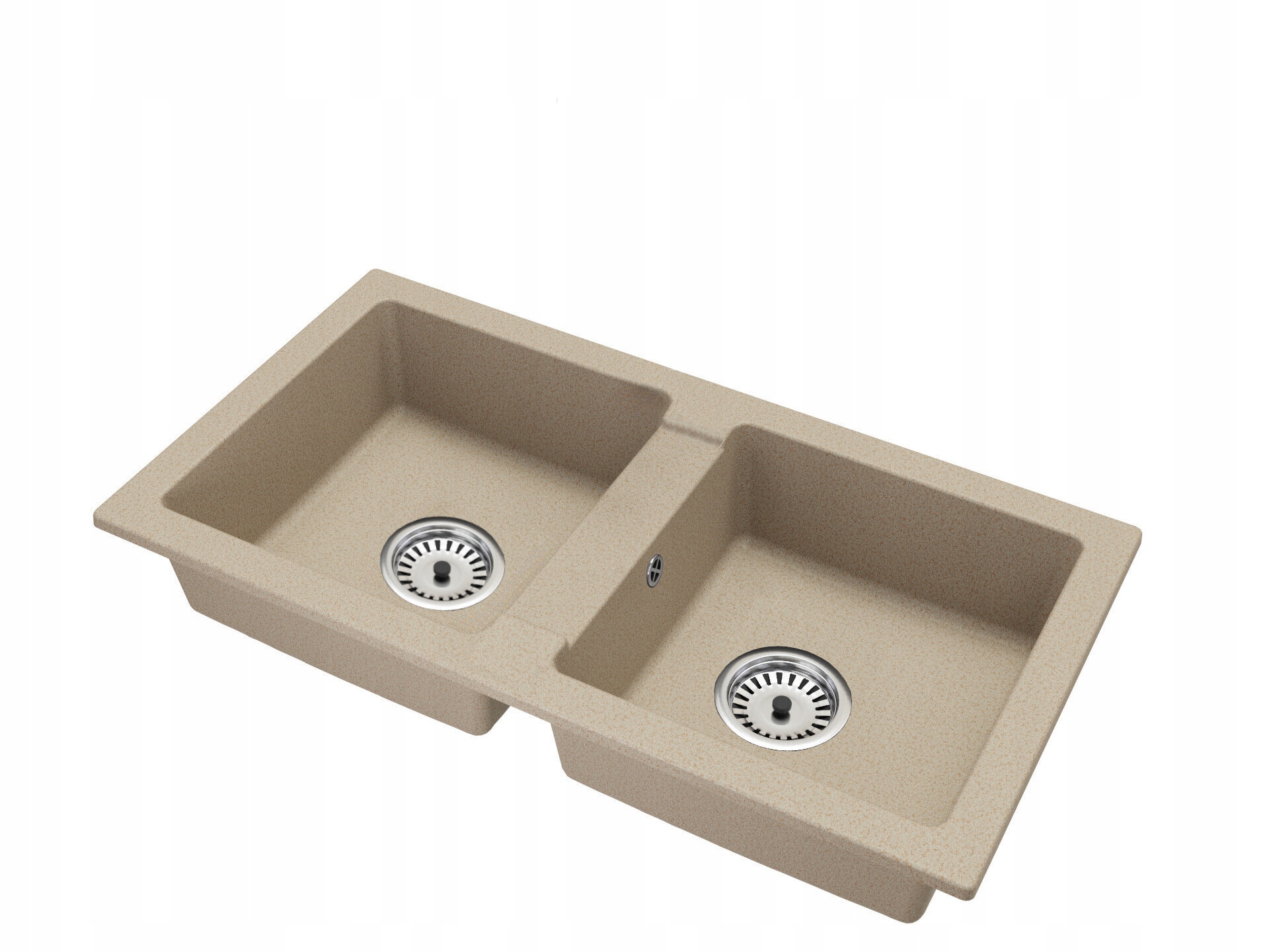 ZLEW ZLEWOZMYWAK GRANITOWY DWUKOMOROWY + SYFON Rodzaj wpuszczany