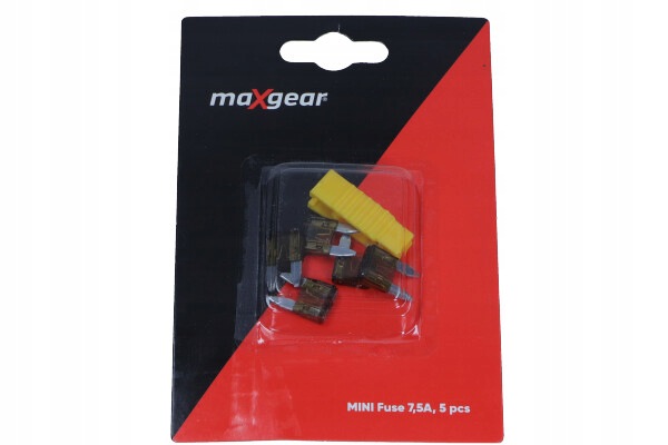 Maxgear Bezpiecznik Płytkowy Mini 7,5A Kpl 5SZT
