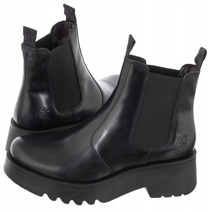 Dámské kožené boty Chelsea Fly London Media P144789000 Černé