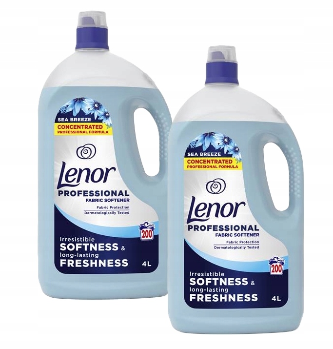 Lenor Professional Płyn do płukania tkanin Morska Bryza 2x4L