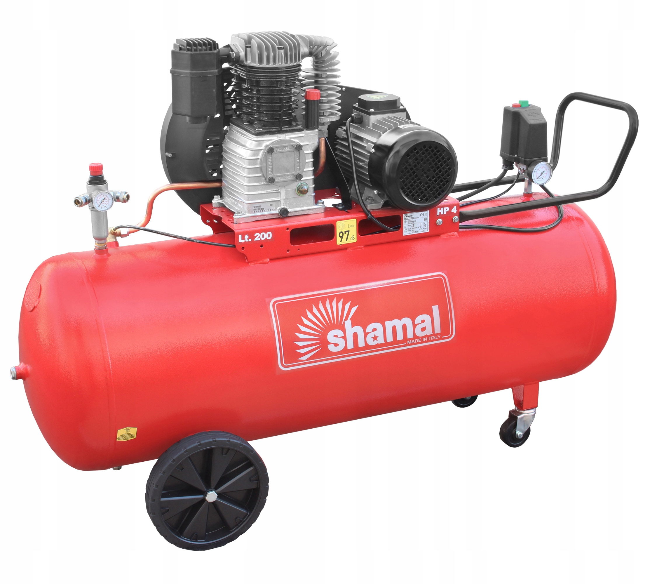 SHAMAL KOMPRESOR SPRĘŻARKA TŁOKOWA CT 540/200 K18C 200L 3KW