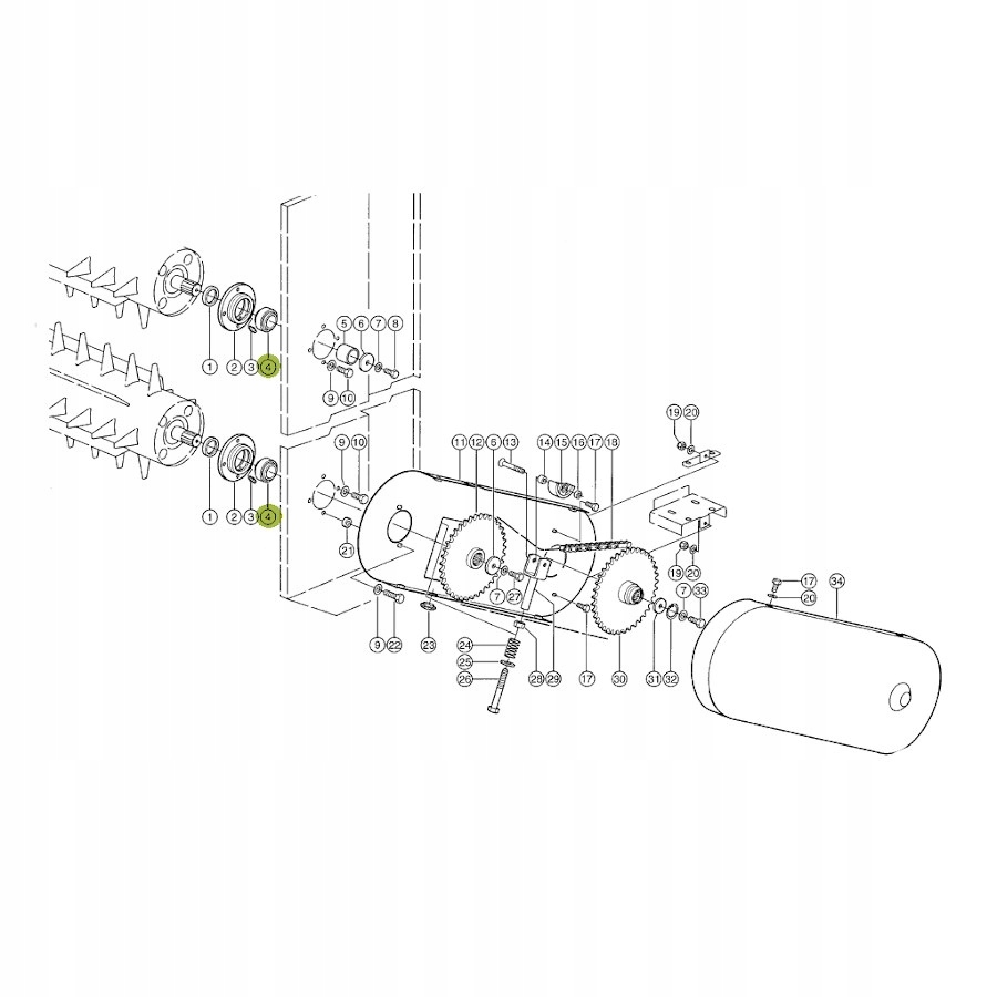 Lozysko podajnika pochylego Claas GE45KTTB INA Marka maszyny Inna