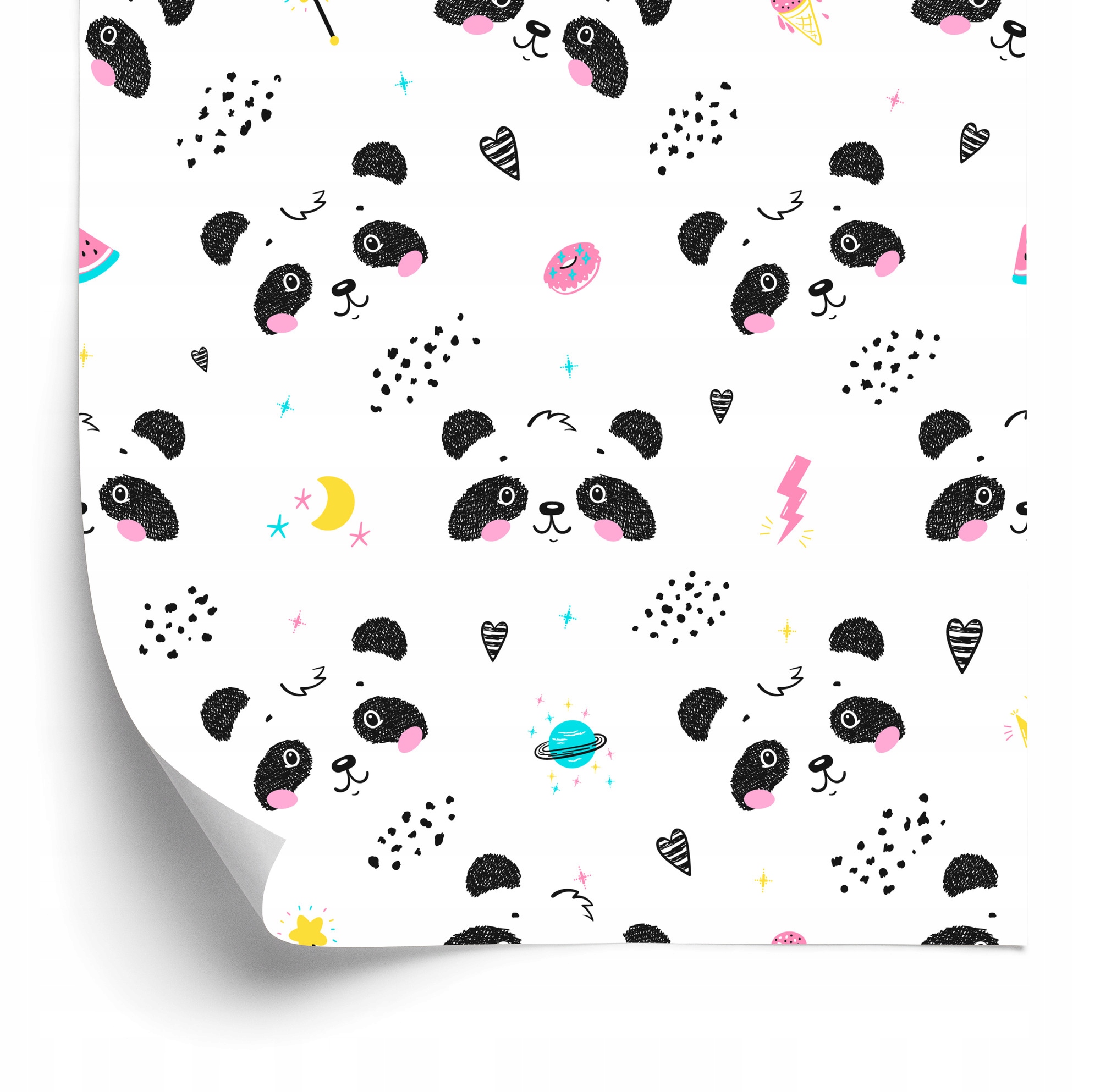 Tapeta Pandy s púčikmi 50 x 1000 cm
