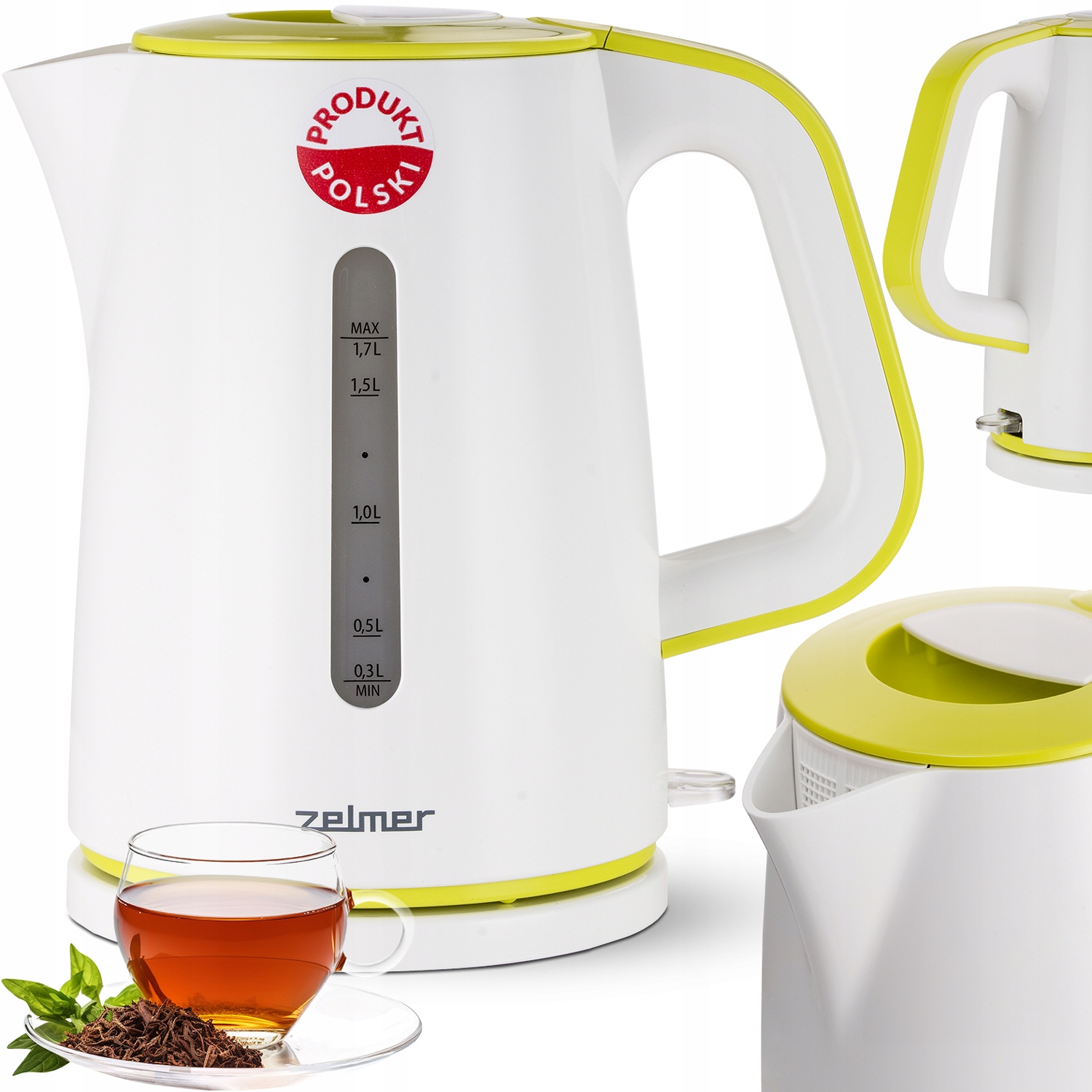 Czajnik Elektryczny Zelmer Bezprzewodowy Polski Wytrzymały 1,7L 2200W