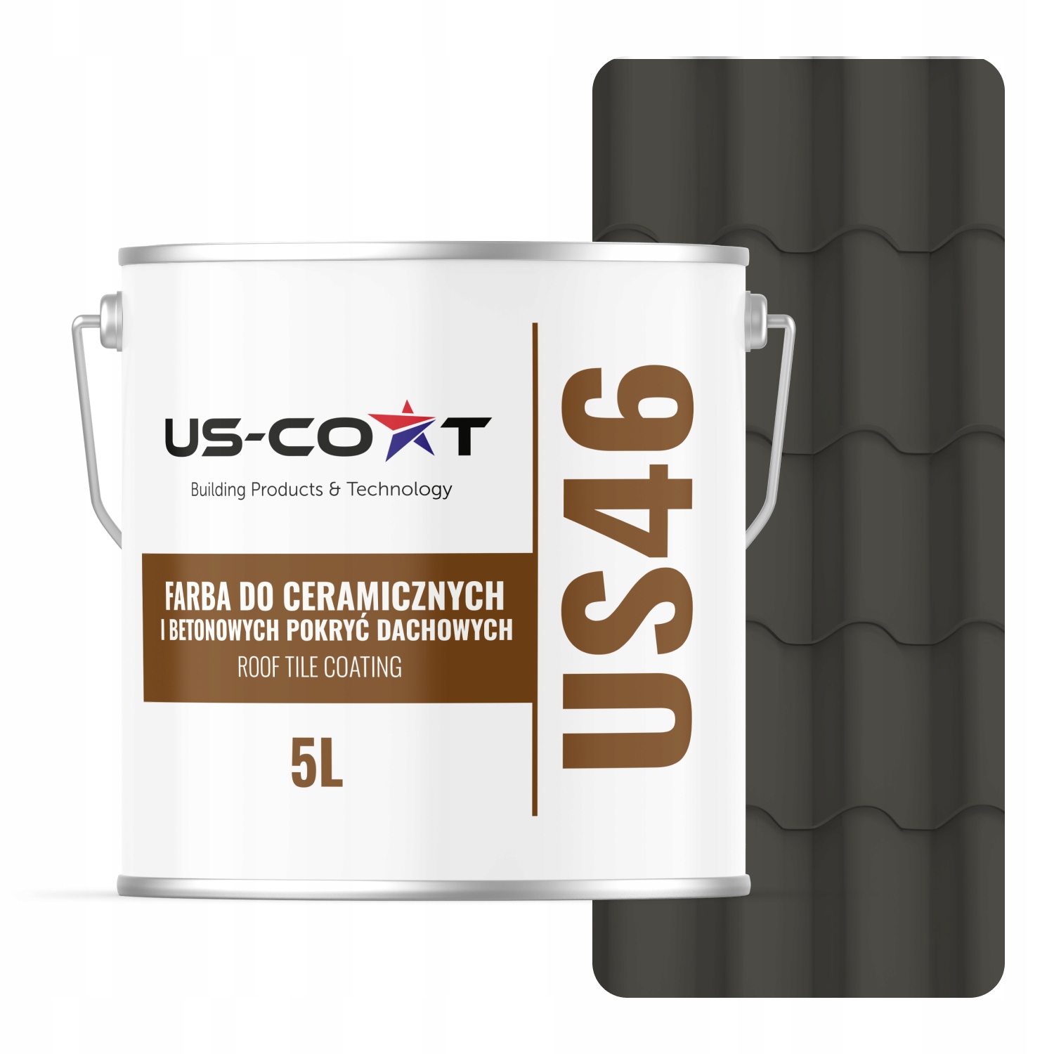 Povrchová Farba Na Strechu Keramická 5 L Šedá Tmavá Ral 7022 5 L Matná