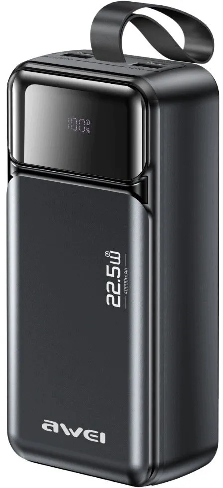 Powerbanka Awei PA-105 40000mAh 22,5W LCD černá