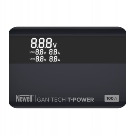 Ładowarka sieciowa Newell GaN Tech T-power 100 W Złącza USB