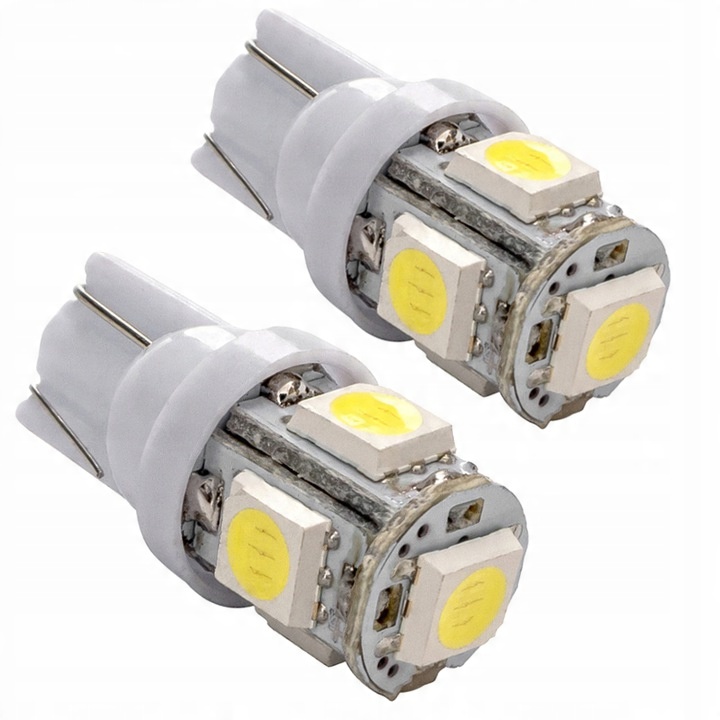 

Biała Mocna Żarówka Dioda Led Vertex T10 5050 5SMD