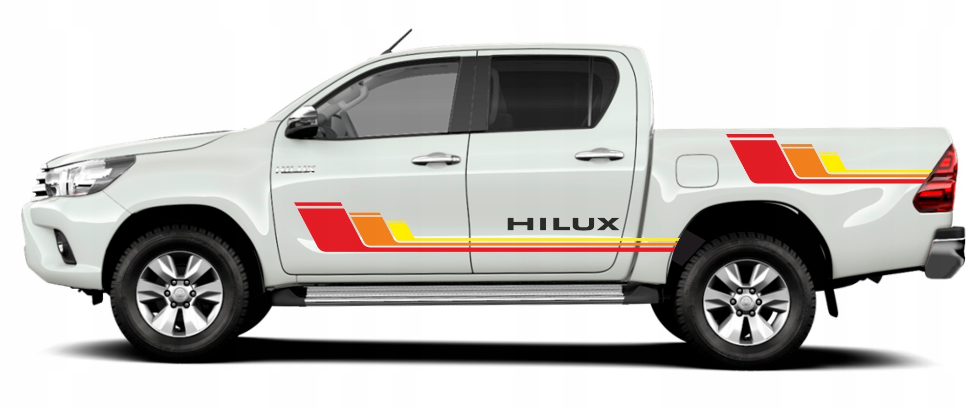 Naklejki Toyota HILUX 3 kolorowe set 02