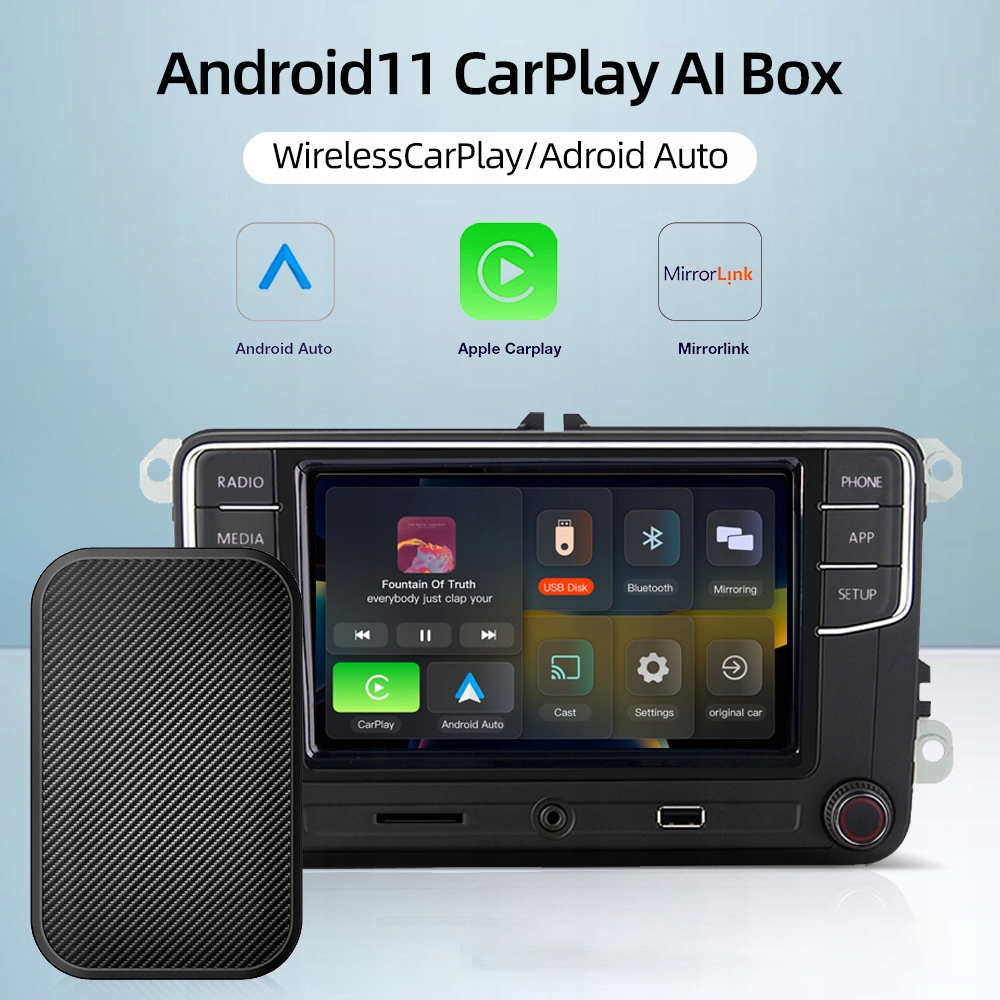 Bezprzewodowy Android Auto CarPlay Box Wideo Rodzaj adapter