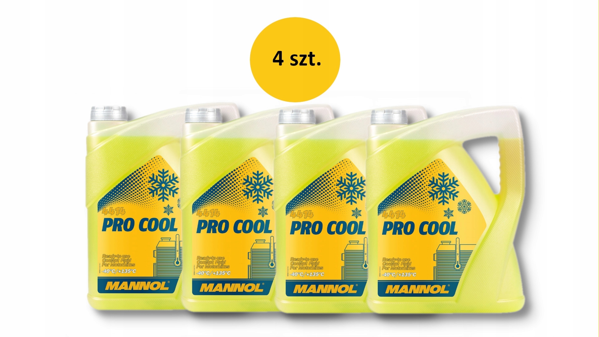 Mannol Kvapalina Do Chladičov Pro Cool 5L Motocyklová (-40ST.C/+135ST.C) Hotová D