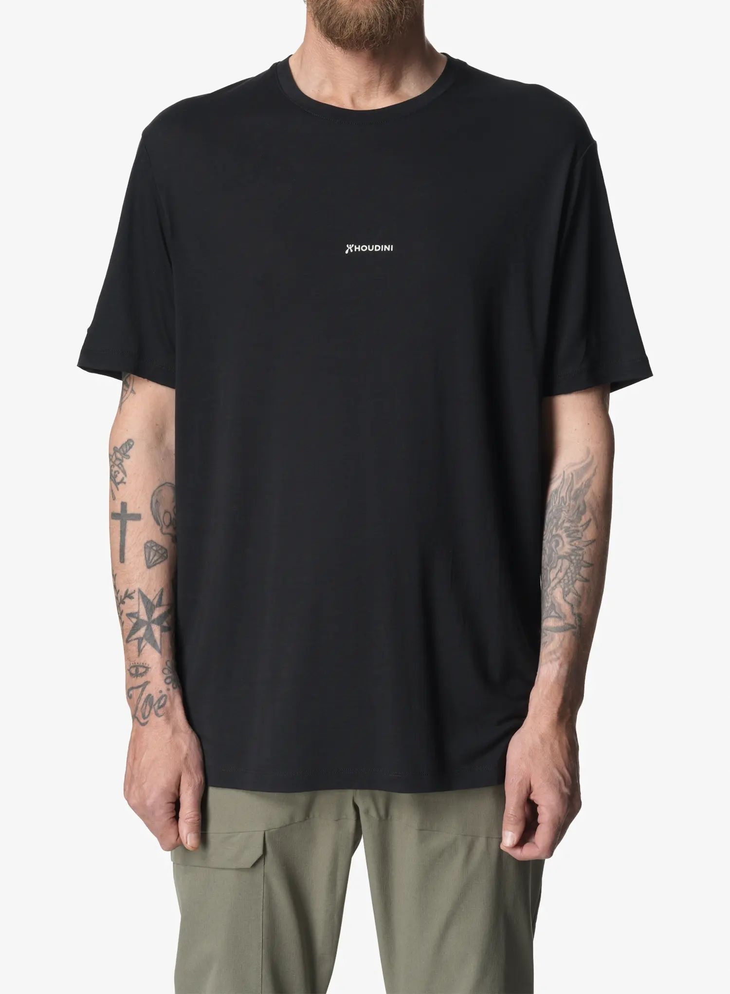 Tričko Houdini Tree Message Tee true black/houdini L