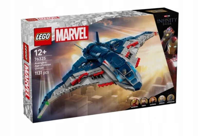 Lego 76325 Heroes Marvel Avengers Čas Ultrona Quinjet