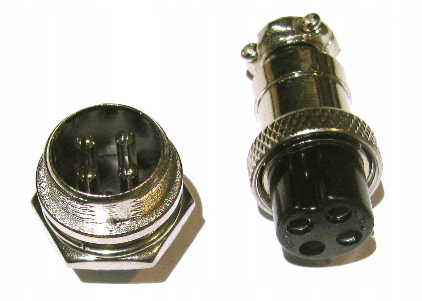 

Złącze GX16 wtyk gniazdo 4pin Mplt