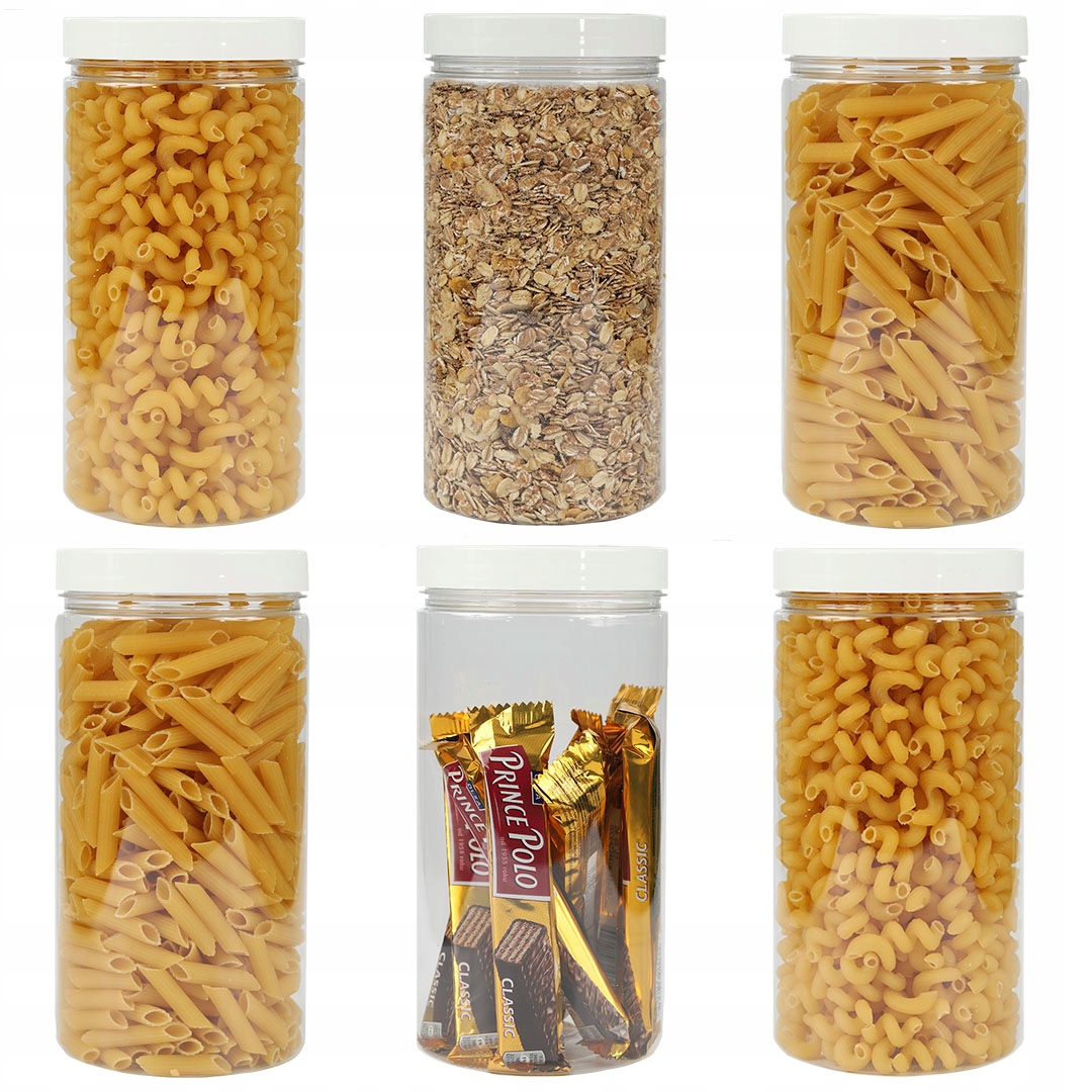 

Pojemnik słoik plastikowy 1,5L makaron 1500ml x 6
