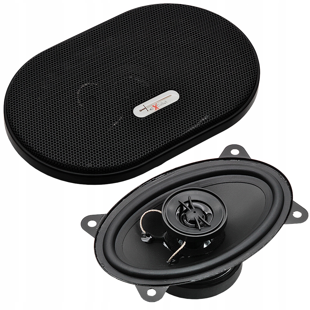 MOCNE GŁOŚNIKI SAMOCHODOWE 4x6" ELIPSY DO DAEWOO LANOS MATIZ TACUMA Moc muzyczna PMPO 350 W