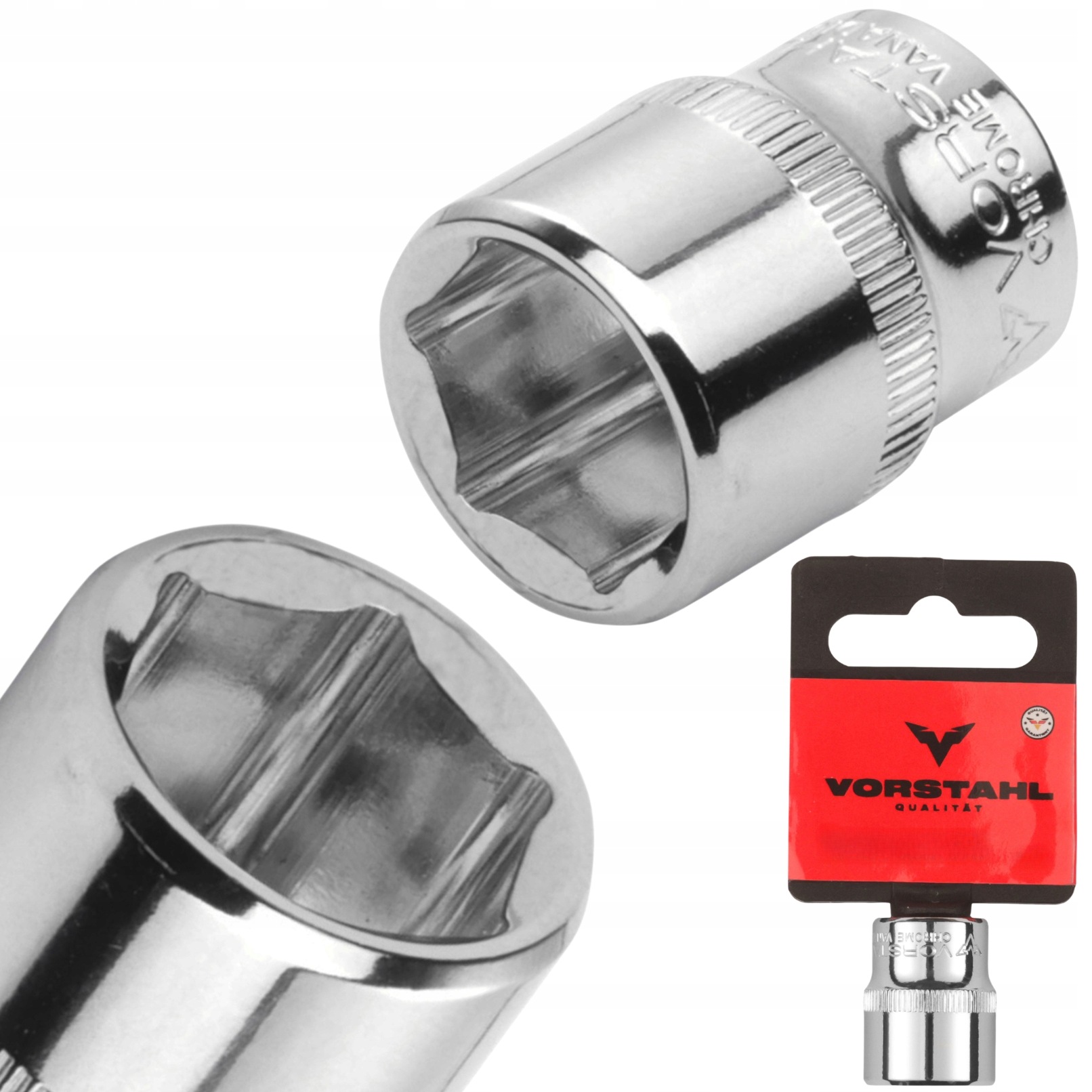 Nasadka Sześciokątna Krótka Klucz Nasadowy 1/4” CrV > 5,5mm < Vorstahl