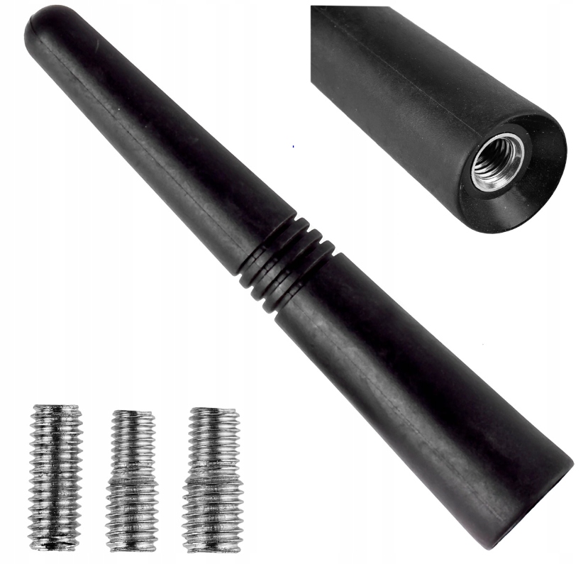 ANTENA SAMOCHODOWA MASZT BAT 9 CM ADAPTERY 5 6 7CM