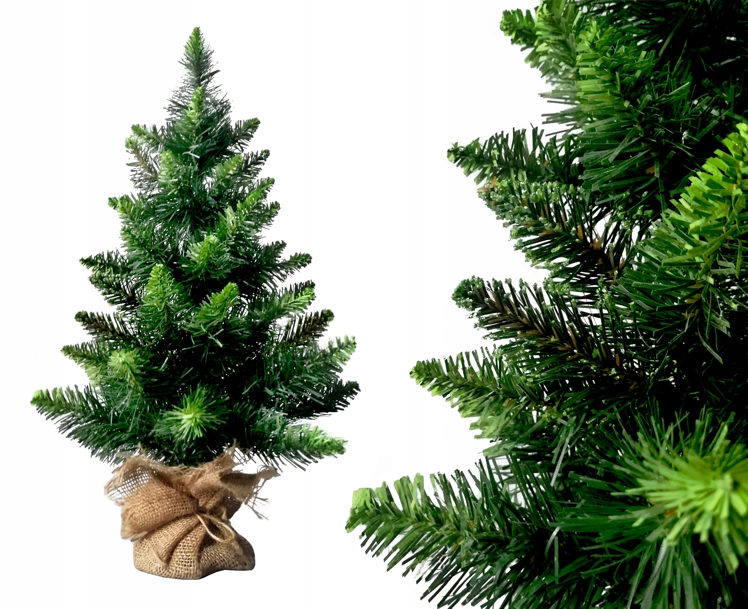 

Choinka sztuczna Sosna Seledynowa 60cm Stojak Juta