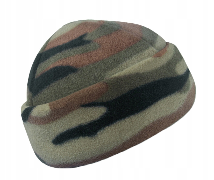 

Ciepła Zimowa Czapka Polarowa Dokerka r M moro