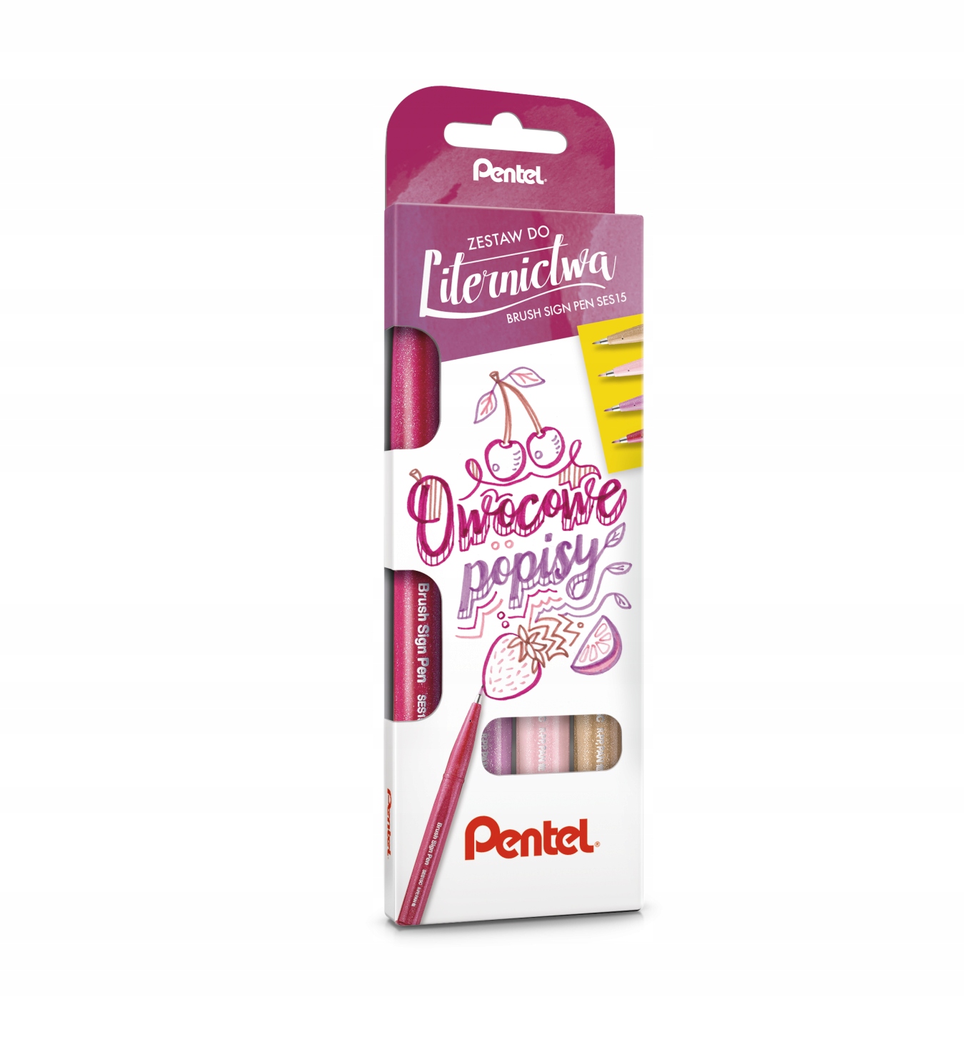 PISAKI PENTEL TOUCH BRUSH PEN SES15 OWOCOWE POPISY