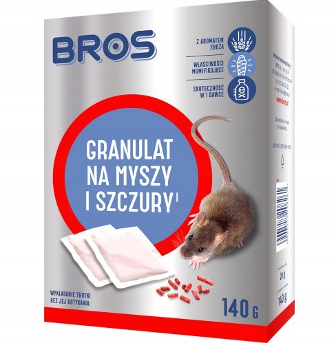 

Bros granulat na myszy i szczury 140g