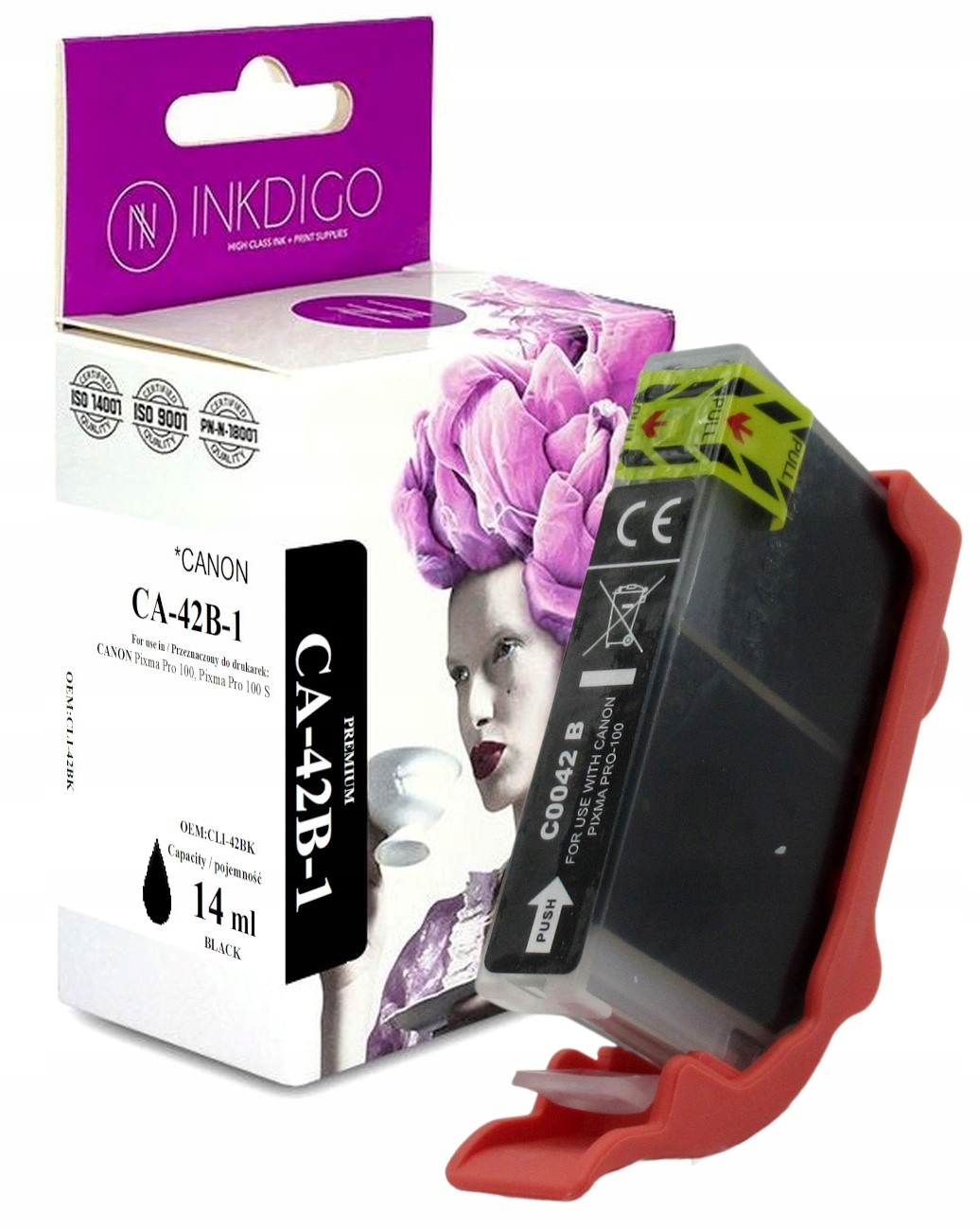 

Tusz zamiennik CLI42BK Do Canon Pixma PRO100 S