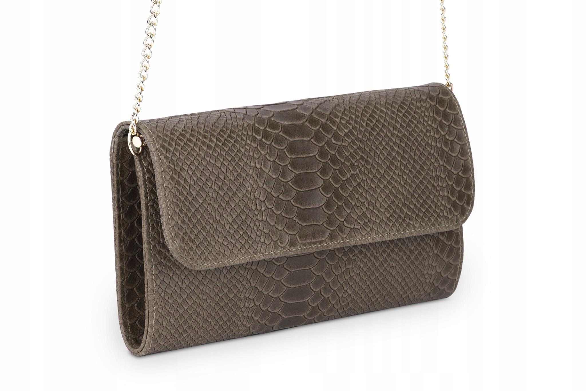 

Kopertówka Skórzana Vera Pelle Kobra Taupe