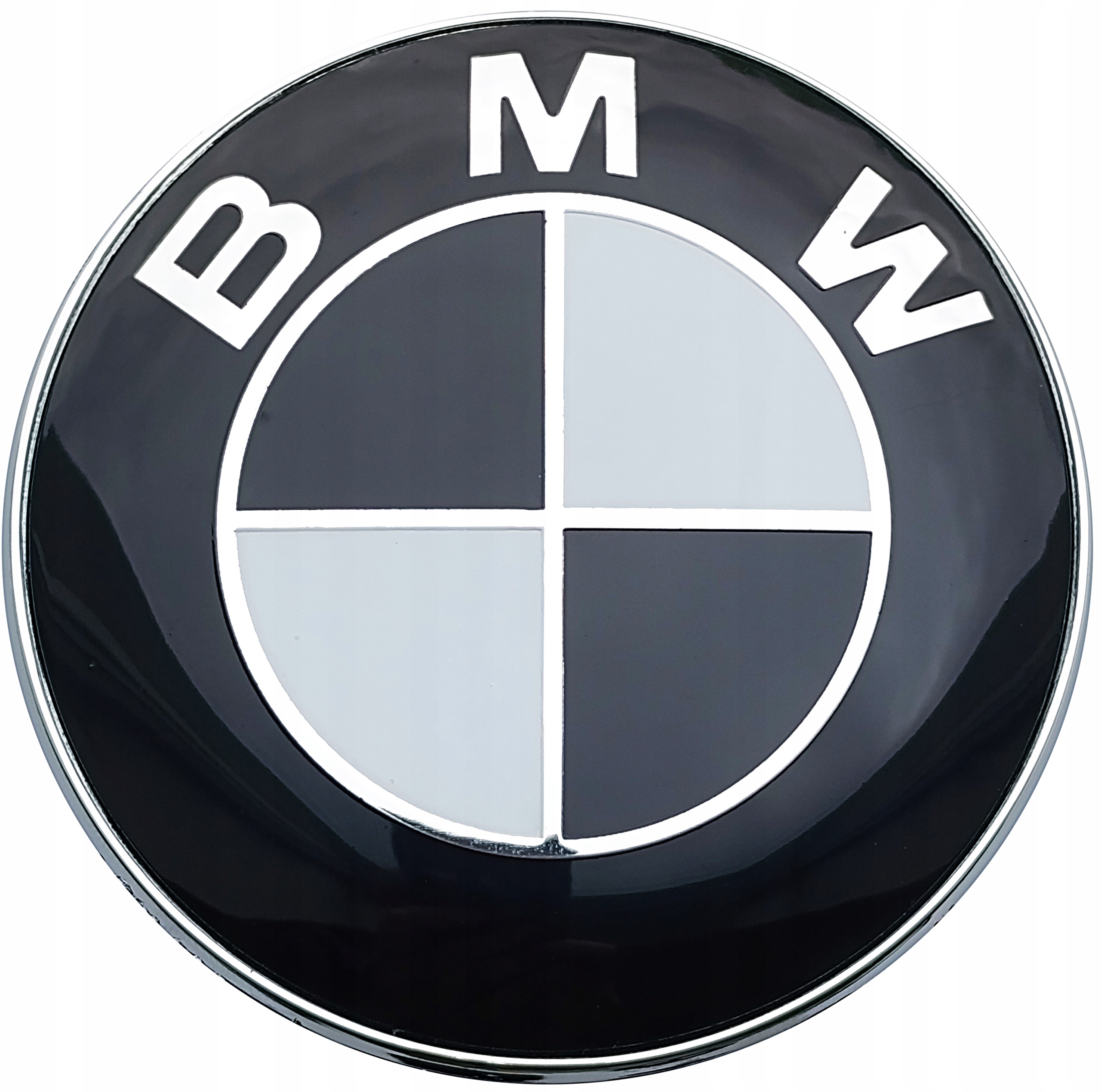 Emblemat Znaczek Logo Czarno Biały do Bmw 82mm E30 E34 E38 E46 E53 E83 E60