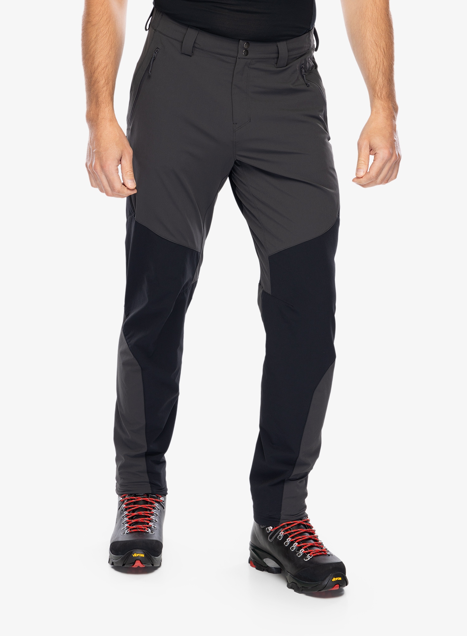 Trekové kalhoty Rab Torque Mountain Pants antracitová/černá, velikost 30 (s)