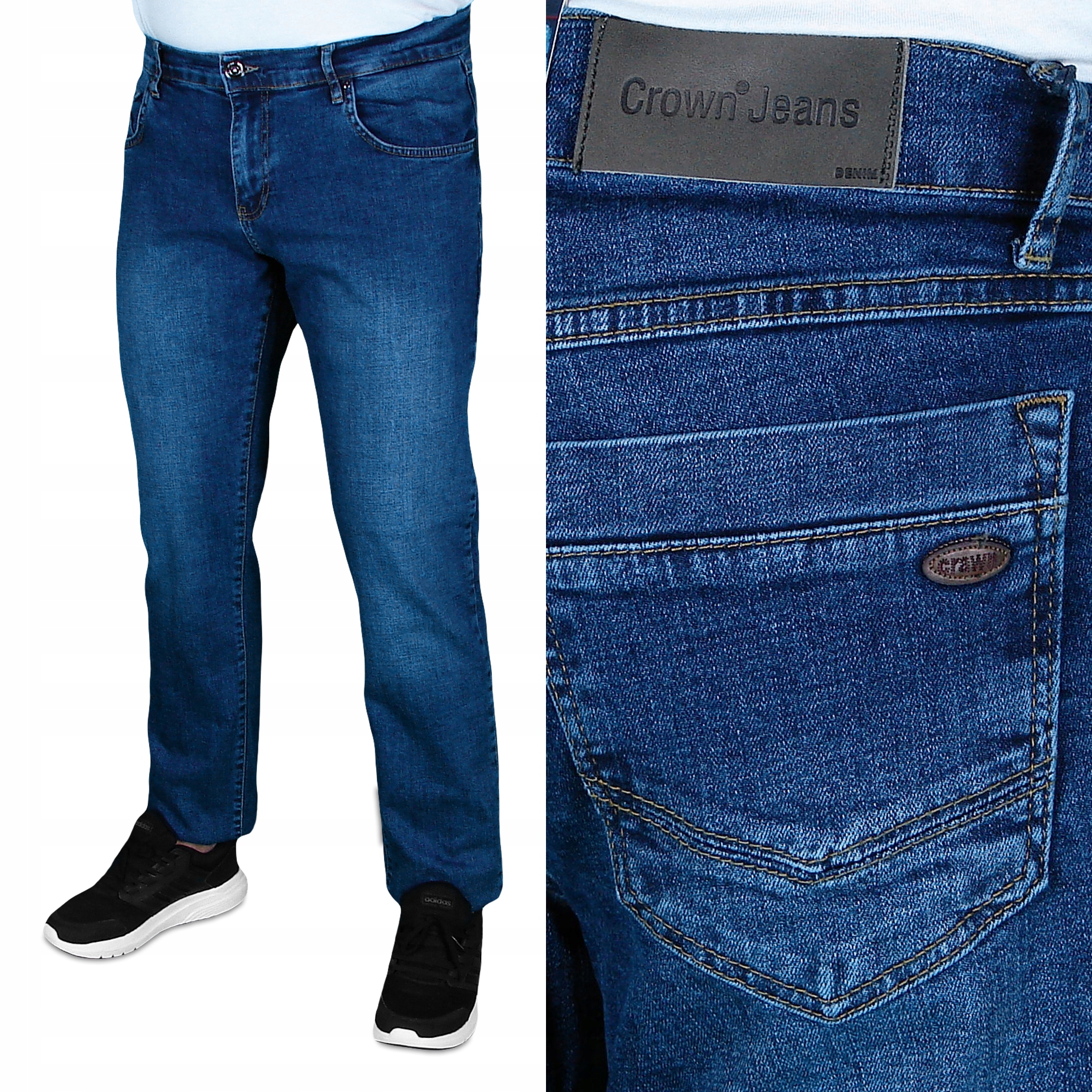 

Spodnie Męskie Jeans Crown W38 L34 W 102-104 cm