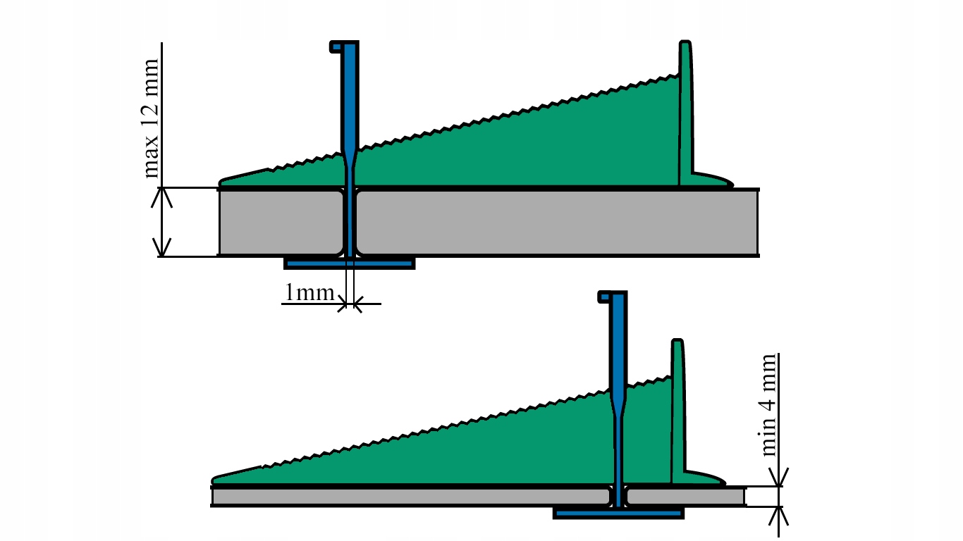 System poziomowania płytek 100 szt 1mm Marka inna