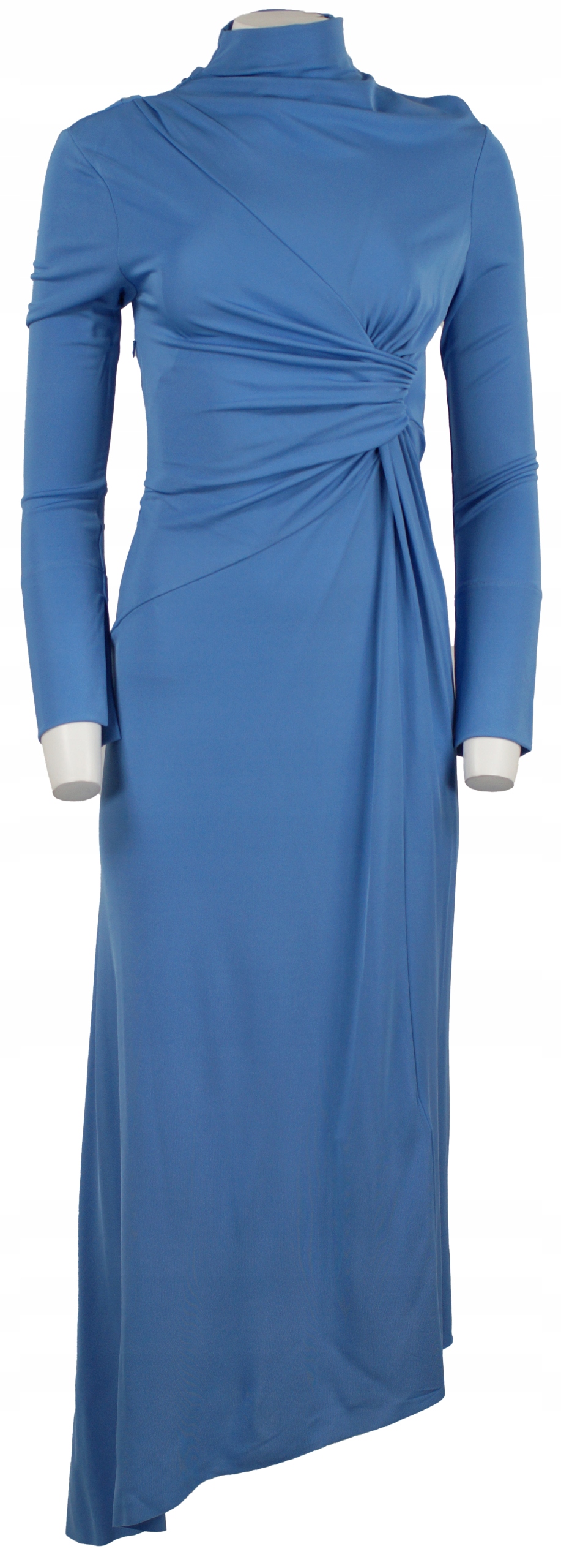 Victoria Beckham Splývavé modré Šaty z žerzeje vel. 40