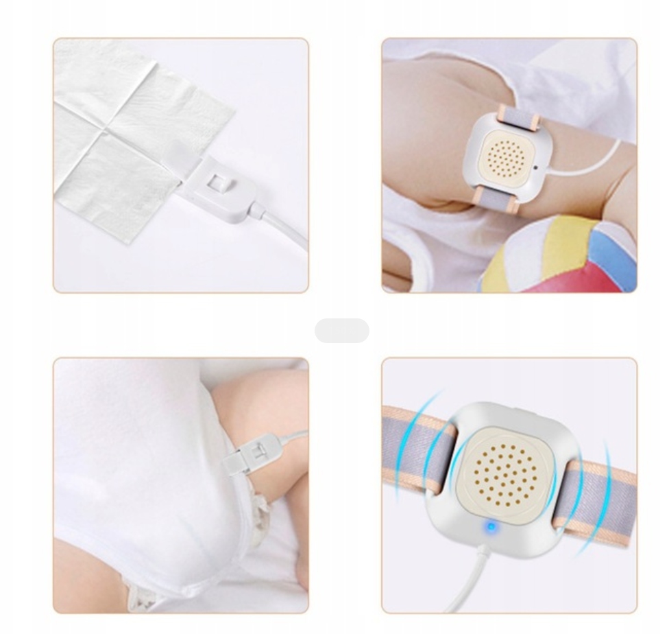 Alarm moczenia nocnego dla chłopców, dziewcząt, dzieci, alarm pee Kształt kwadratowy